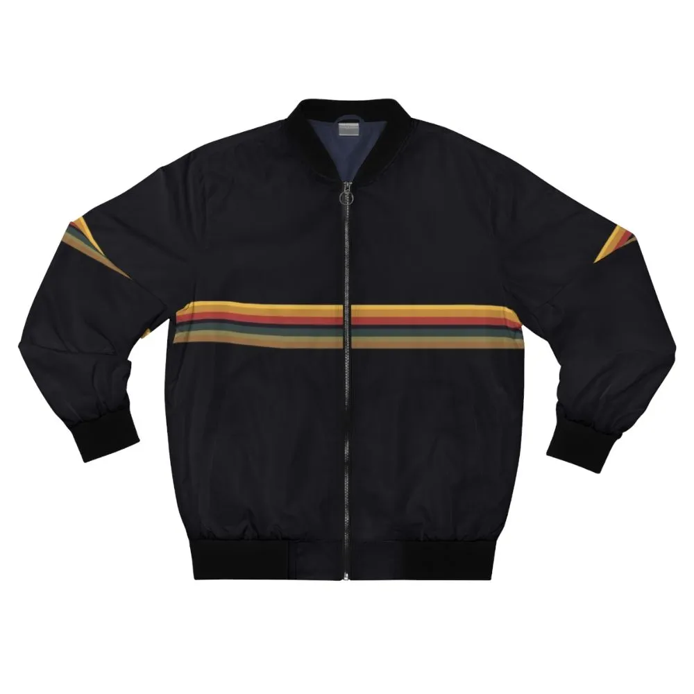 13th Doctor Rainbow Stripe Bomber Jacket (V1)
