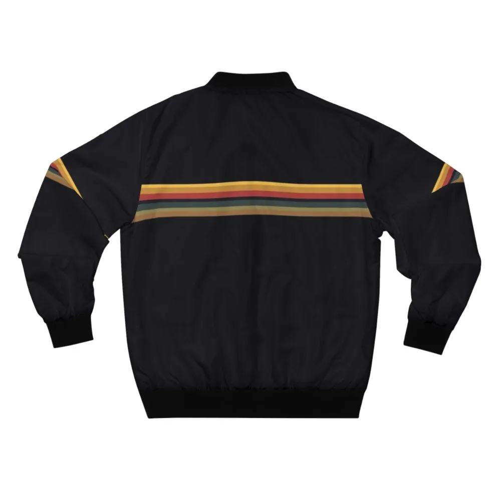 13th Doctor Rainbow Stripe Bomber Jacket (V1)