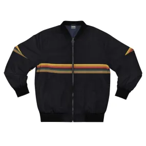 13th Doctor Rainbow Stripe Bomber Jacket (V1)