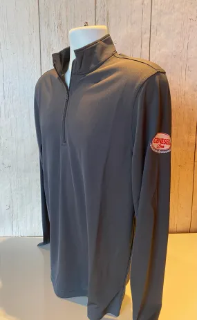 1/4 zip Genesee Port Authority L/S Graphite color shirt