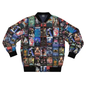 1980s Retro Horror VHS Artwork Bomber Jacket