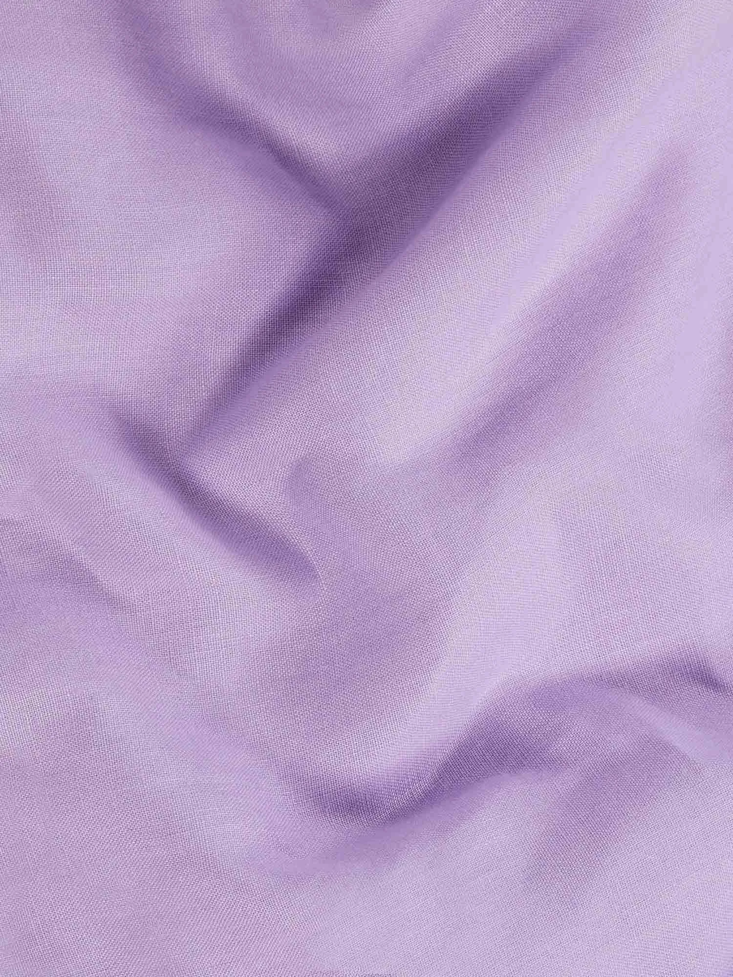 Aloe Linen Short Sleeve Shirt—orchid purple