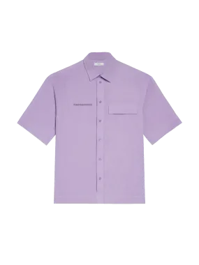 Aloe Linen Short Sleeve Shirt—orchid purple