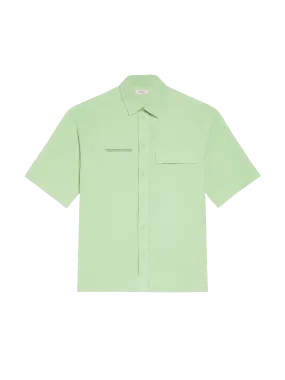 Aloe Linen Short Sleeve Shirt—pistachio