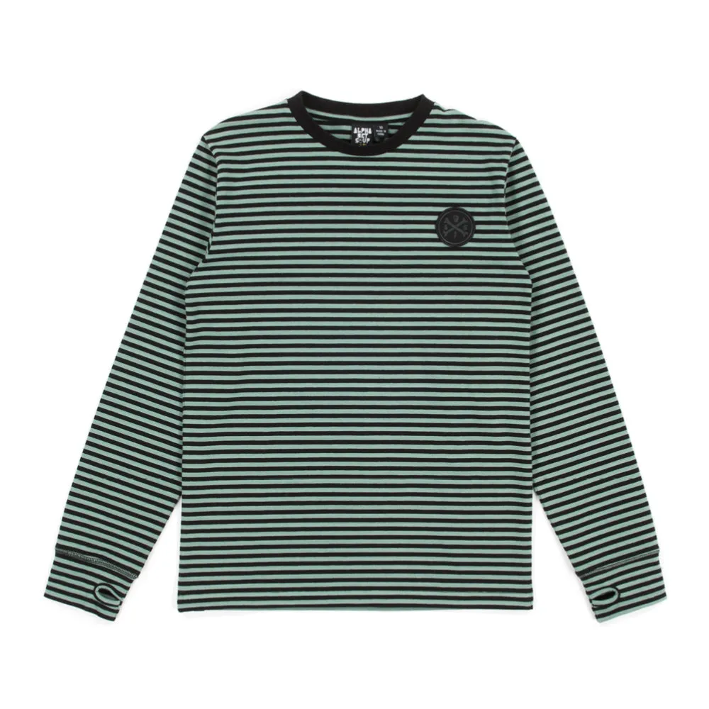 alphabet soup basic stripe l/s tee