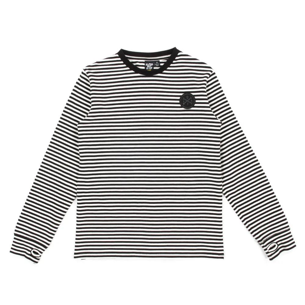 alphabet soup basic stripe l/s tee