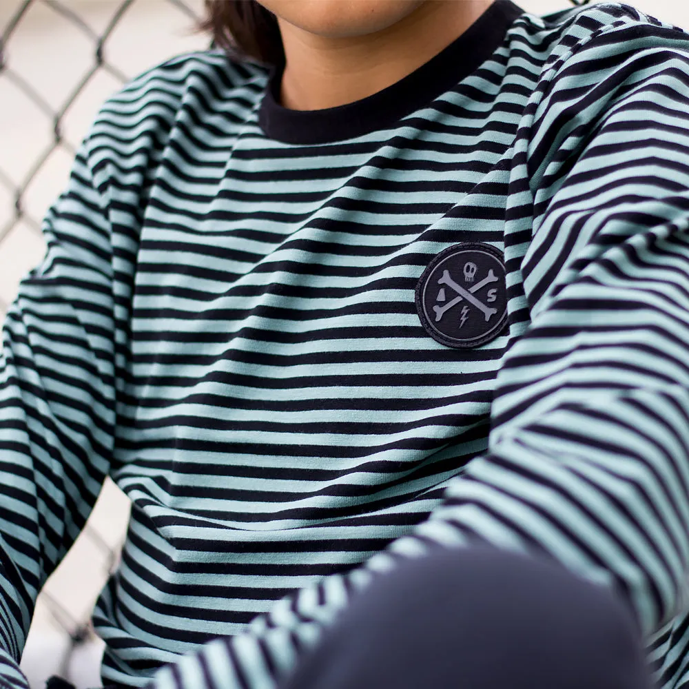 alphabet soup basic stripe l/s tee