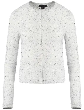 Amara Reya Navy flecked front seam jumper