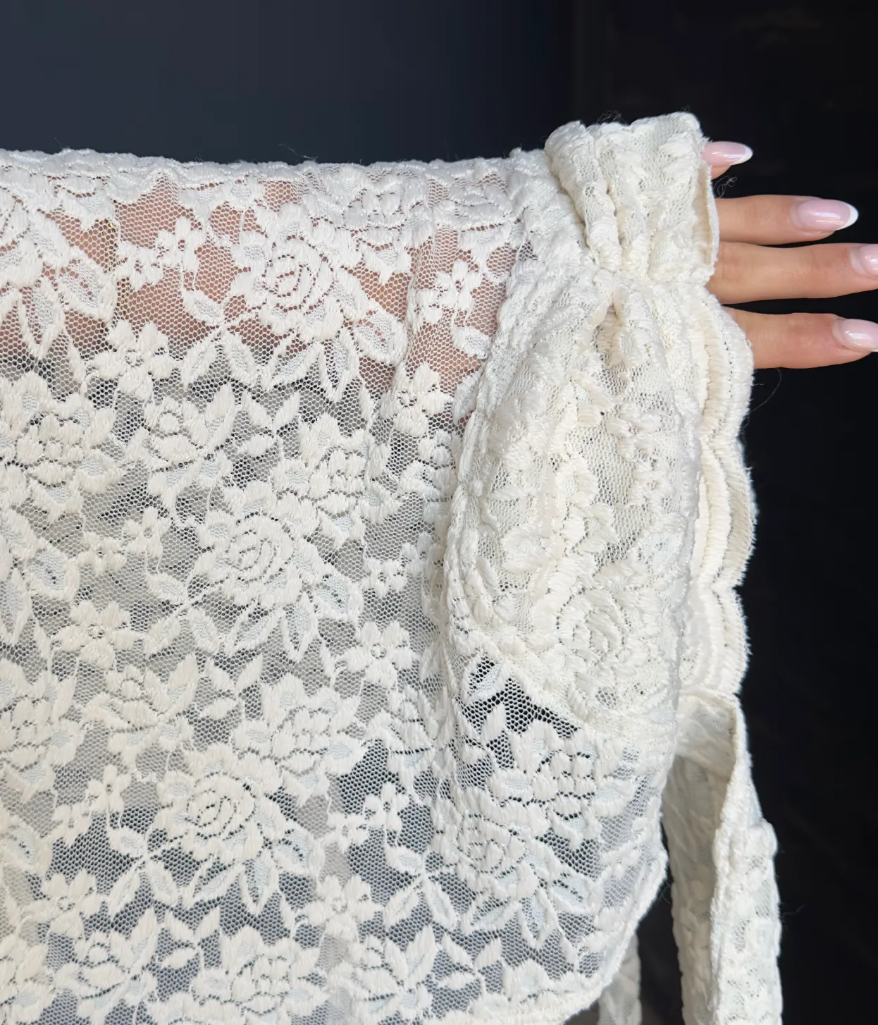 Antique Ivory Lace Halter