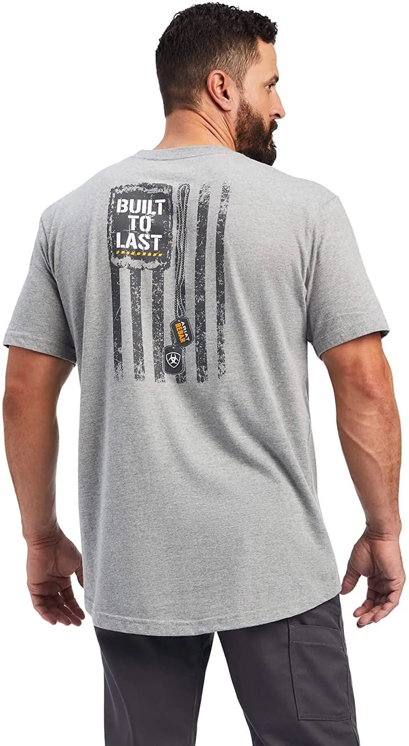 Ariat Men's Rebar Cotton Strong Dog Tags T-Shirt