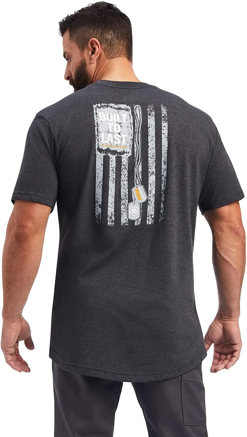 Ariat Men's Rebar Cotton Strong Dog Tags T-Shirt