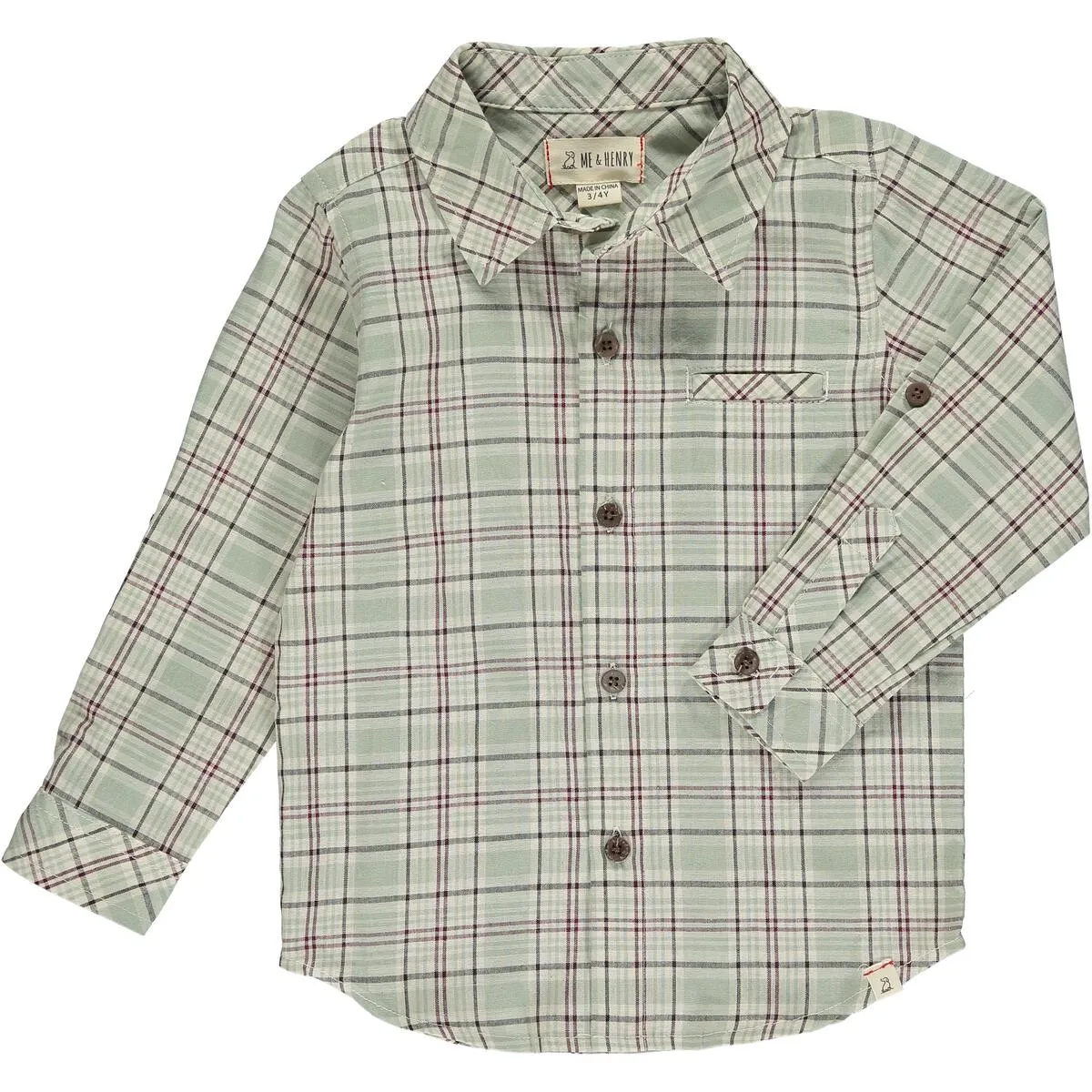 Atwood Green Plaid w/ Navy Stripe Shirt - Select Size