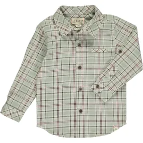 Atwood Green Plaid w/ Navy Stripe Shirt - Select Size