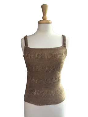 B304 - Elisa Tank top in a solid color. Made in France