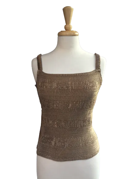 B304 - Elisa Tank top in a solid color. Made in France