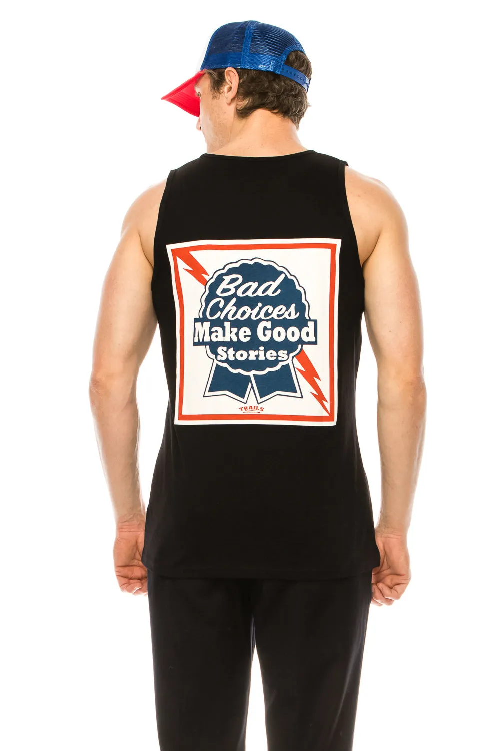 BAD CHOICES MAKE GOOD STORIES MEN'S TANK