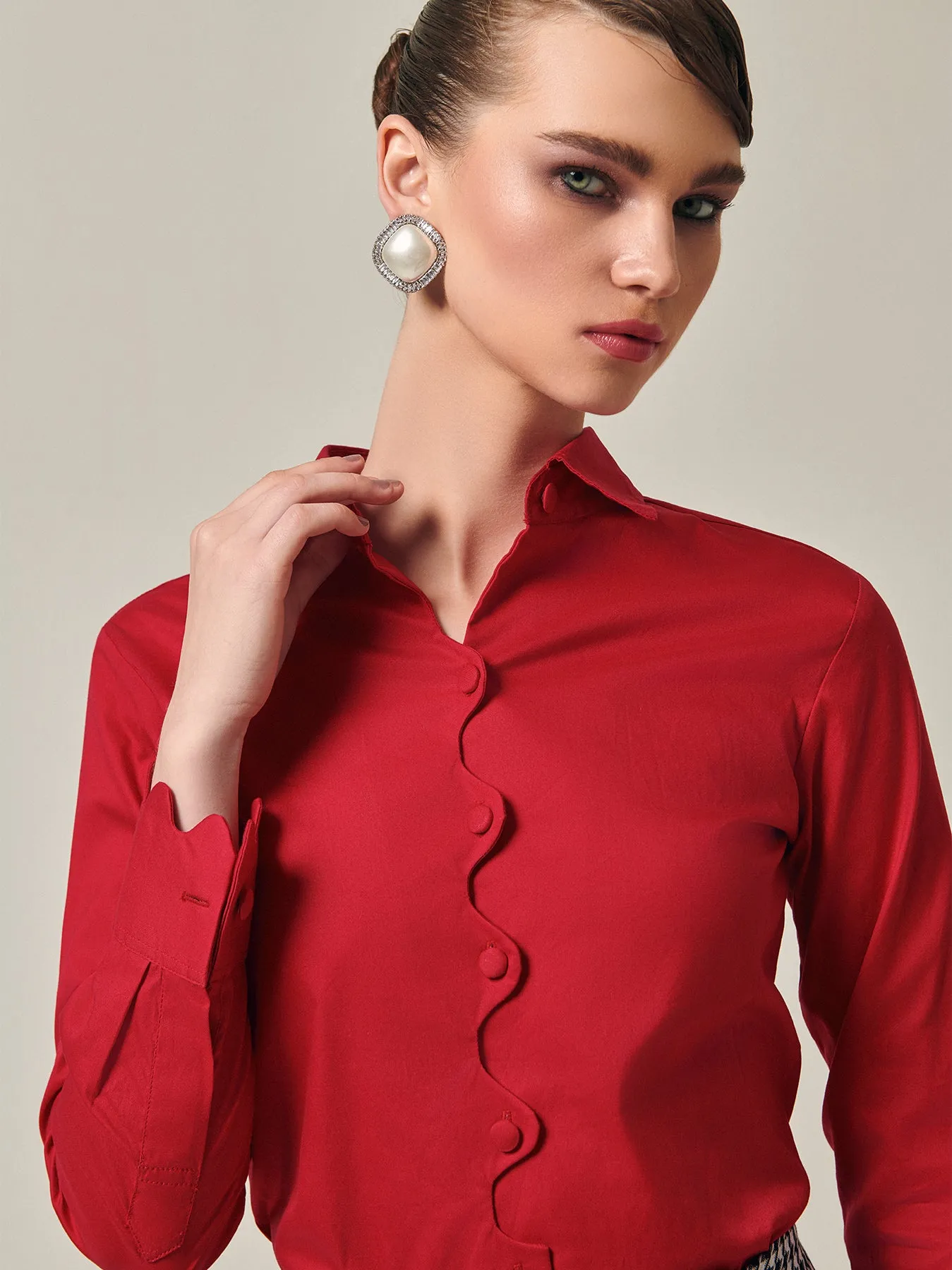 Barberry Crop Shirt