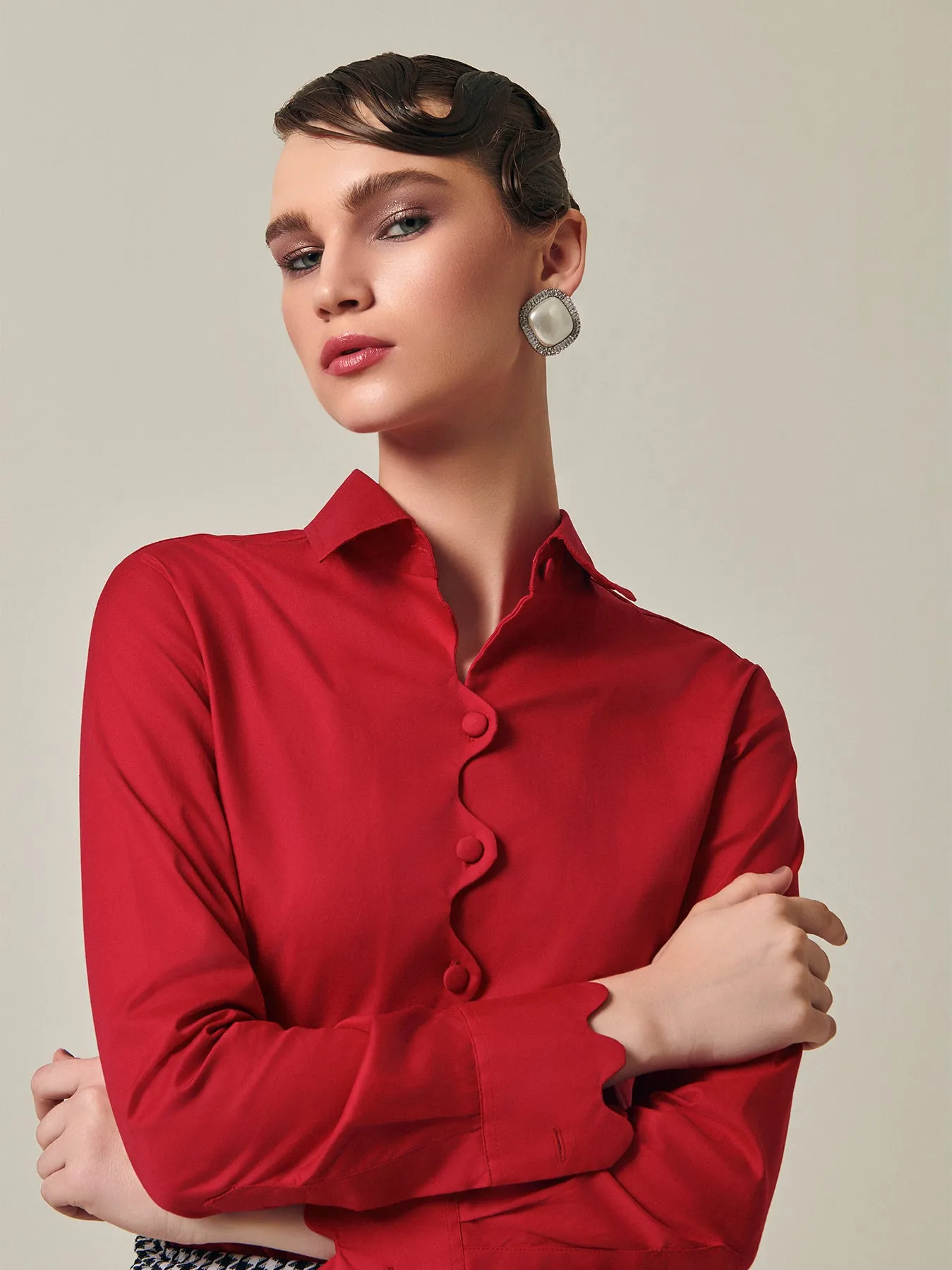 Barberry Crop Shirt