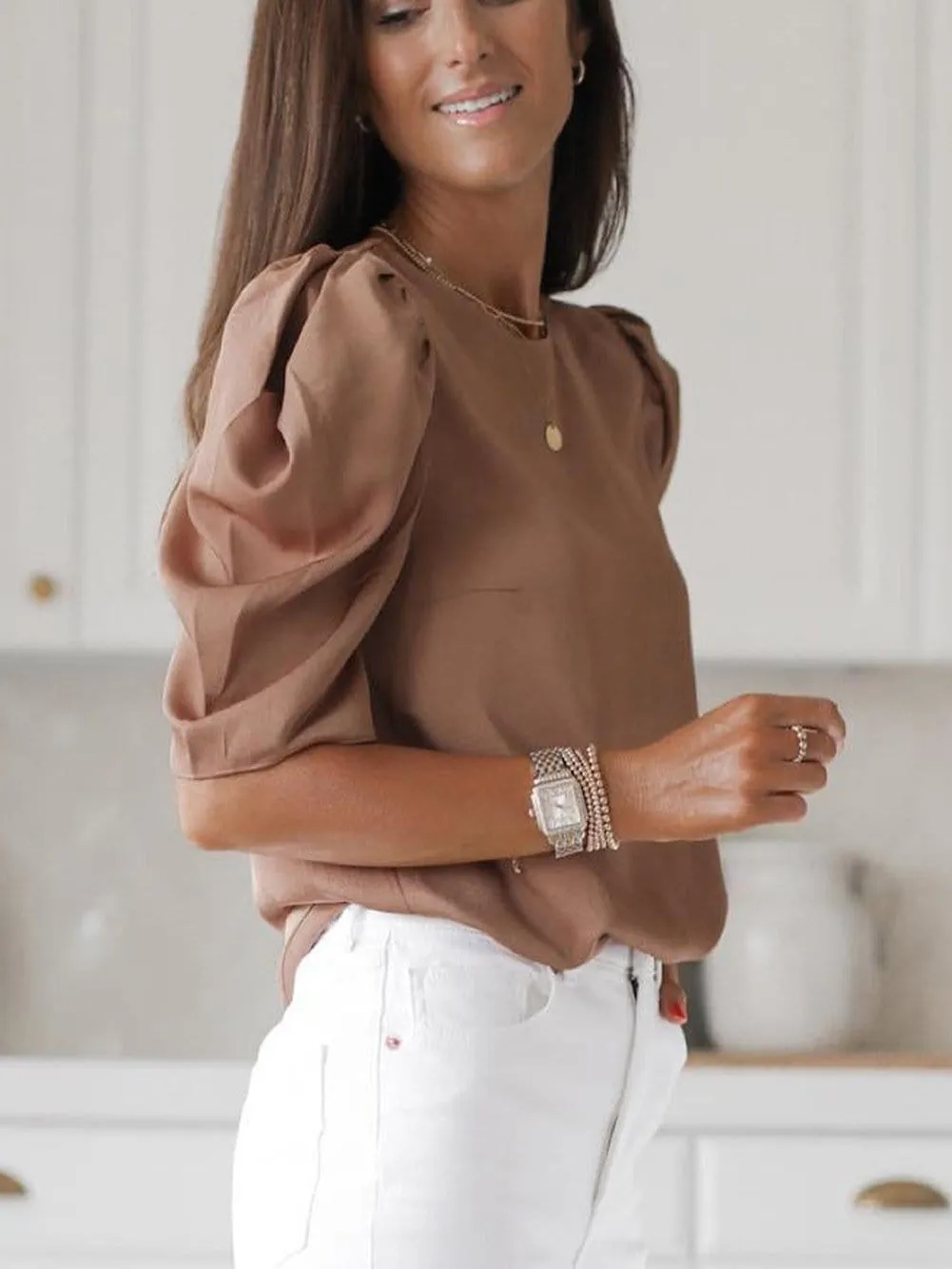 Bishop Sleeve Sweater Dress