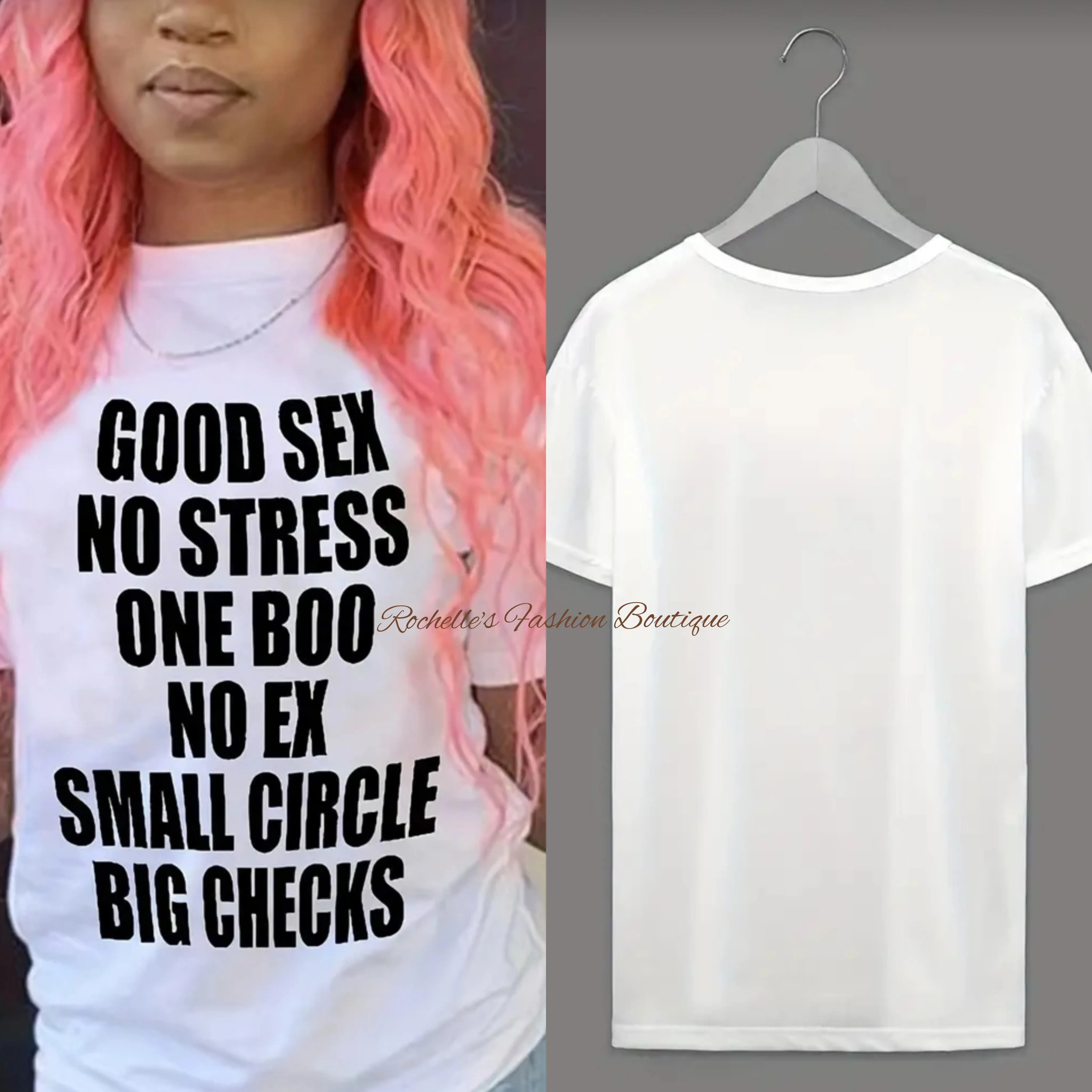 Black No Stress T-Shirt