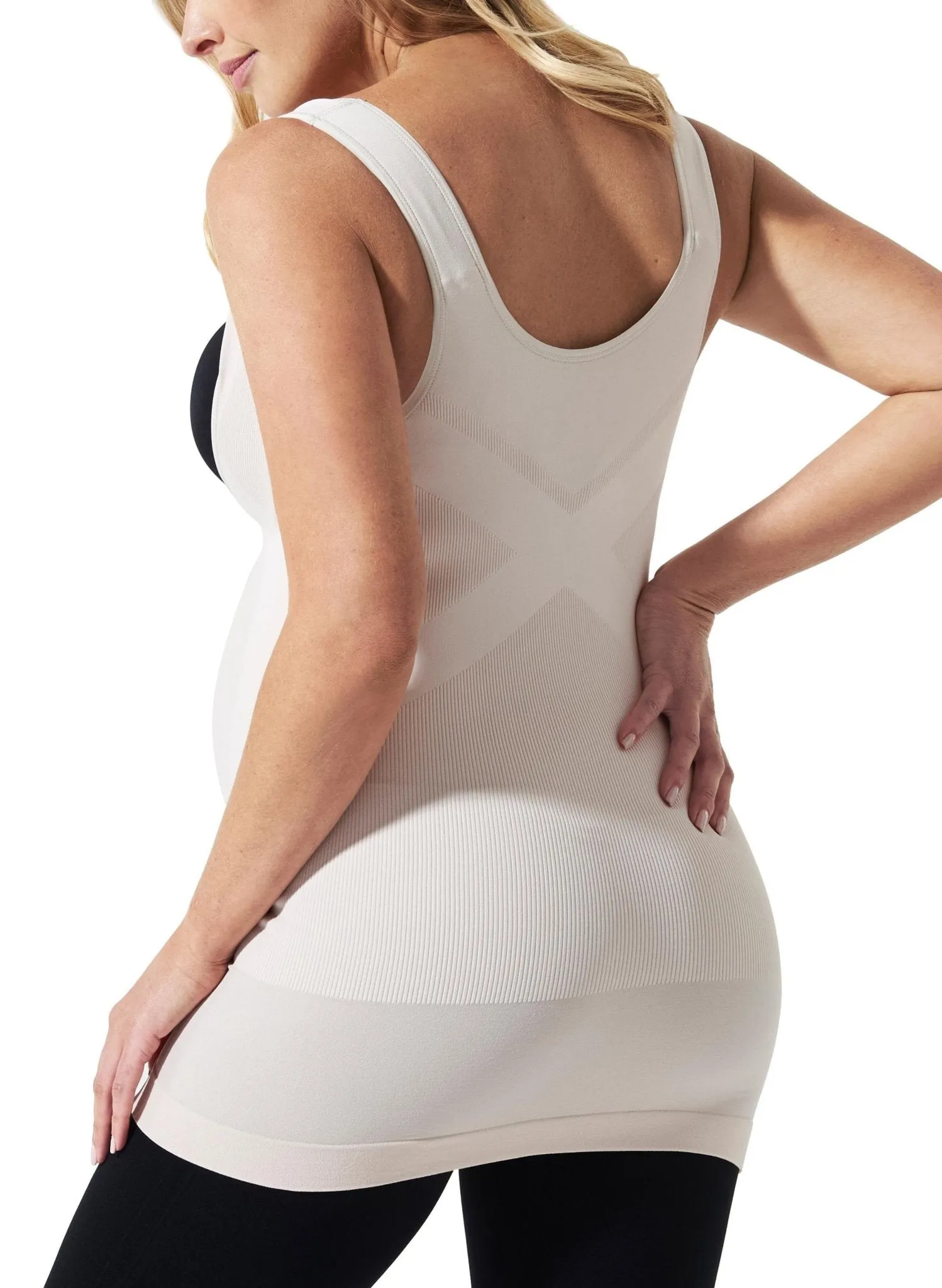 BLANQI Maternity Underbust Belly Support Tank - Nude