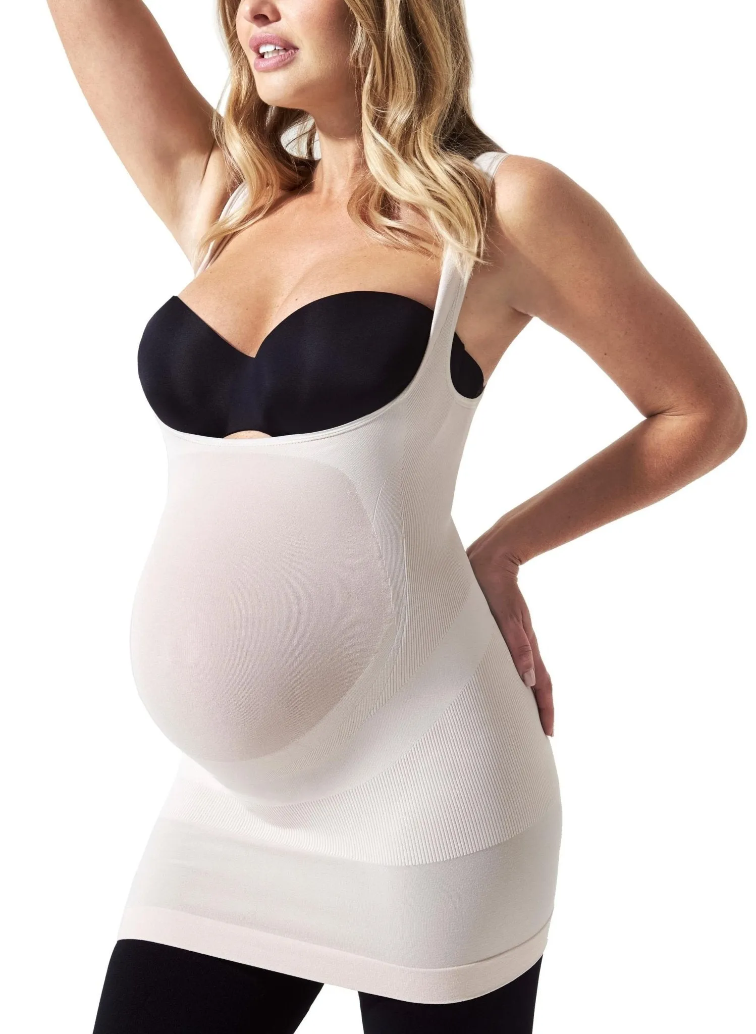 BLANQI Maternity Underbust Belly Support Tank - Nude