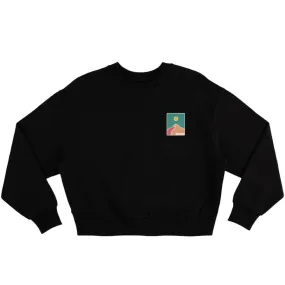 Bleubird Picos Cropped Crew - Black