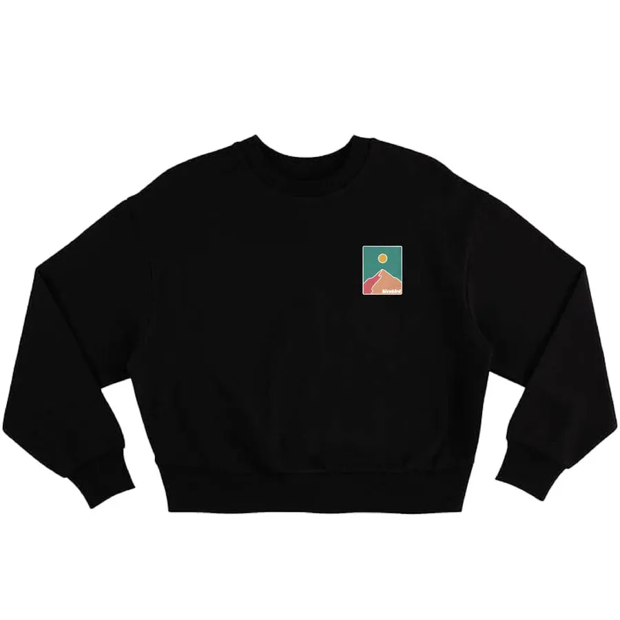 Bleubird Picos Cropped Crew - Black