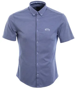 BOSS Biadia_R Short Sleeve Shirt in Bright Blue