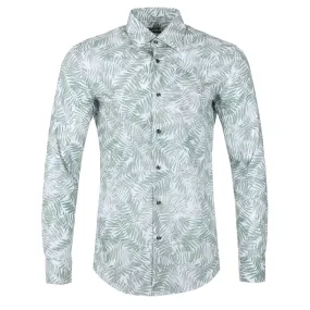 BOSS H Hank Kent C1 214 Shirt in Open Green
