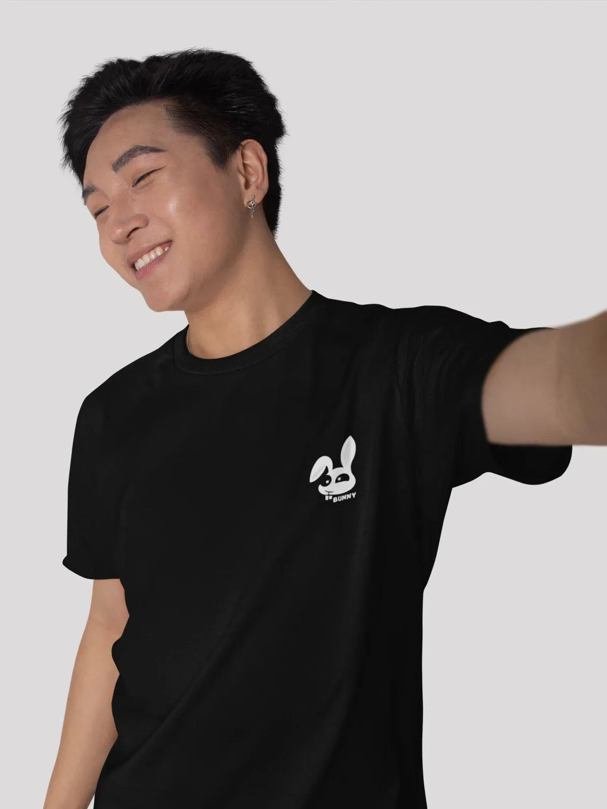 Bunny Bliss Black Unisex T-Shirt
