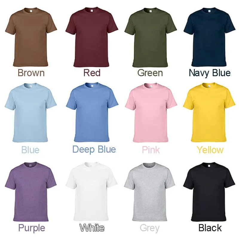 Custom Embroidery Unisex T-Shirt Personalised Photo&Text T-shirt Gift for Father's Day