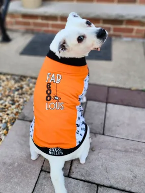 Custom Vinyl Print Dog Muscle Tank | Halloween Fab-Boo-Lous