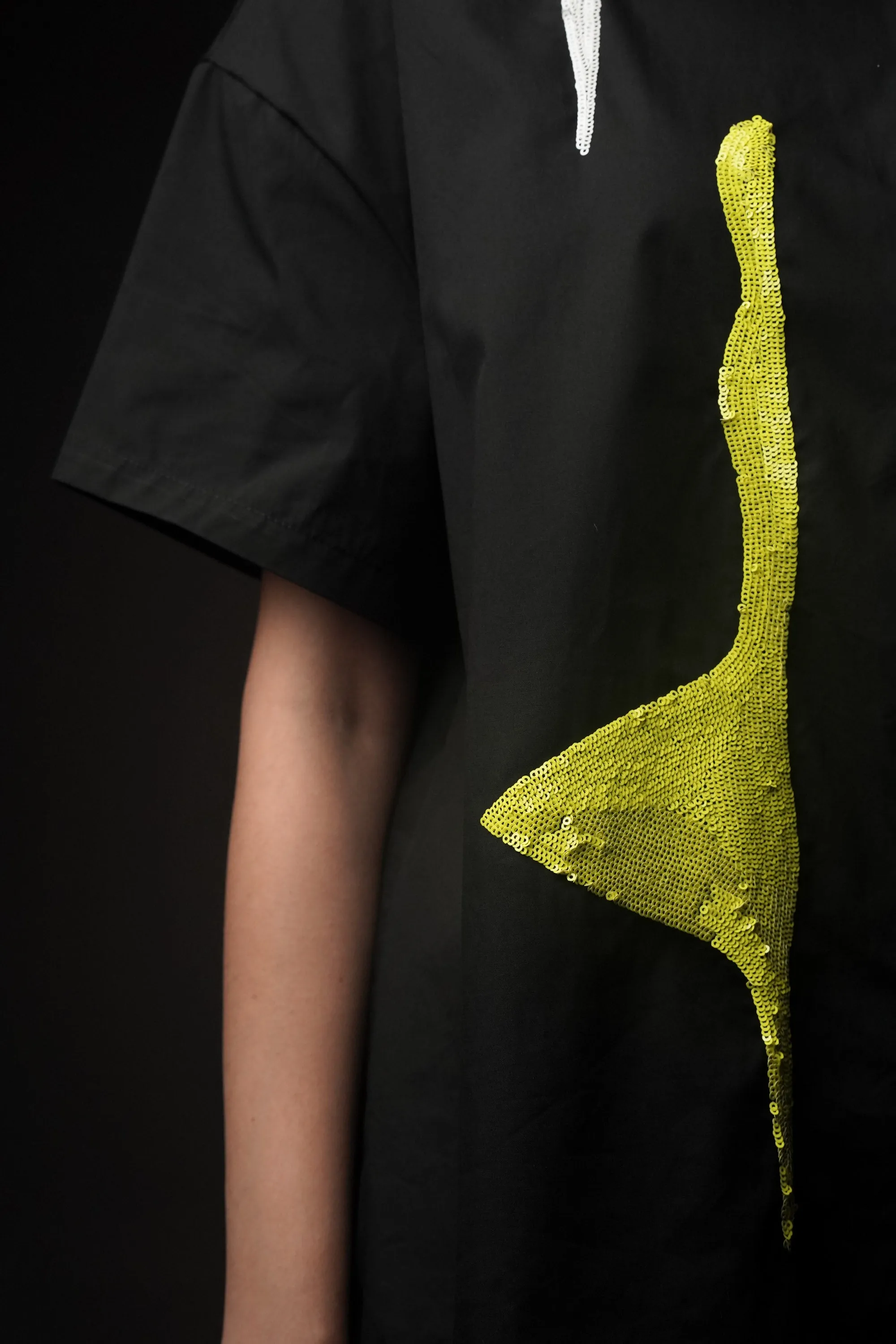 Dazzle Black Sequin Shirt