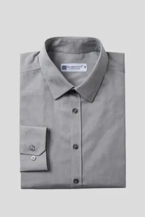 Dean regular fit cotton shirt - grey