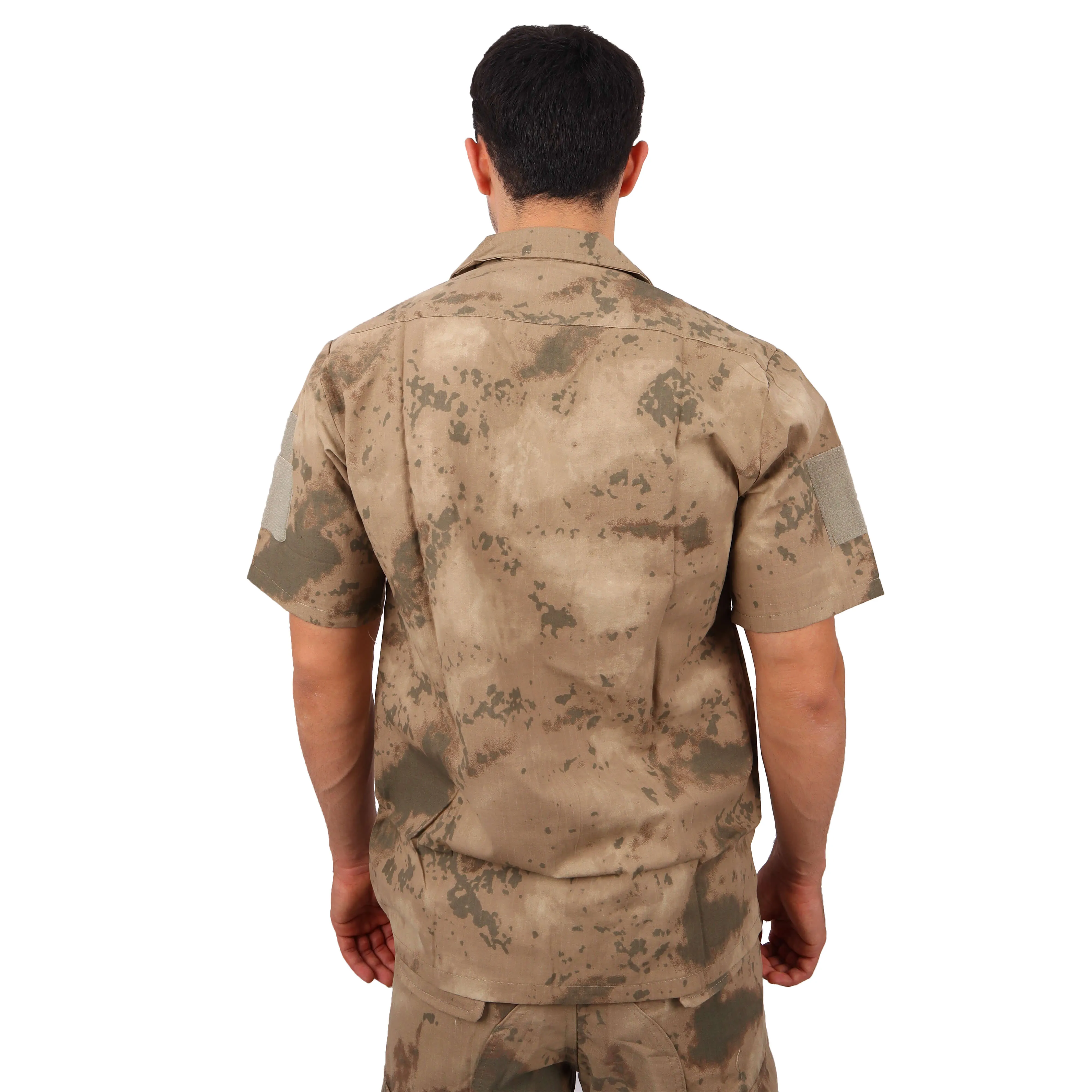 Deserton Camouflage Tactical Multi-Pocket Short Sleeve Shirt