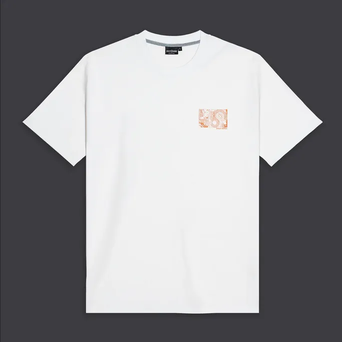 Dolly Noire t-shirt manica corta 
Kunyoshi Red Blue Tee TS170-TA-02 white