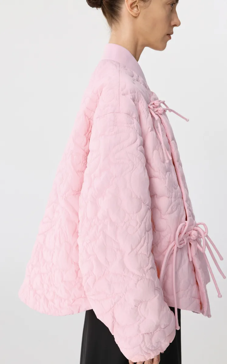 Down coat / JNBY Chinese Knot Oversized Quilted Down Jacket