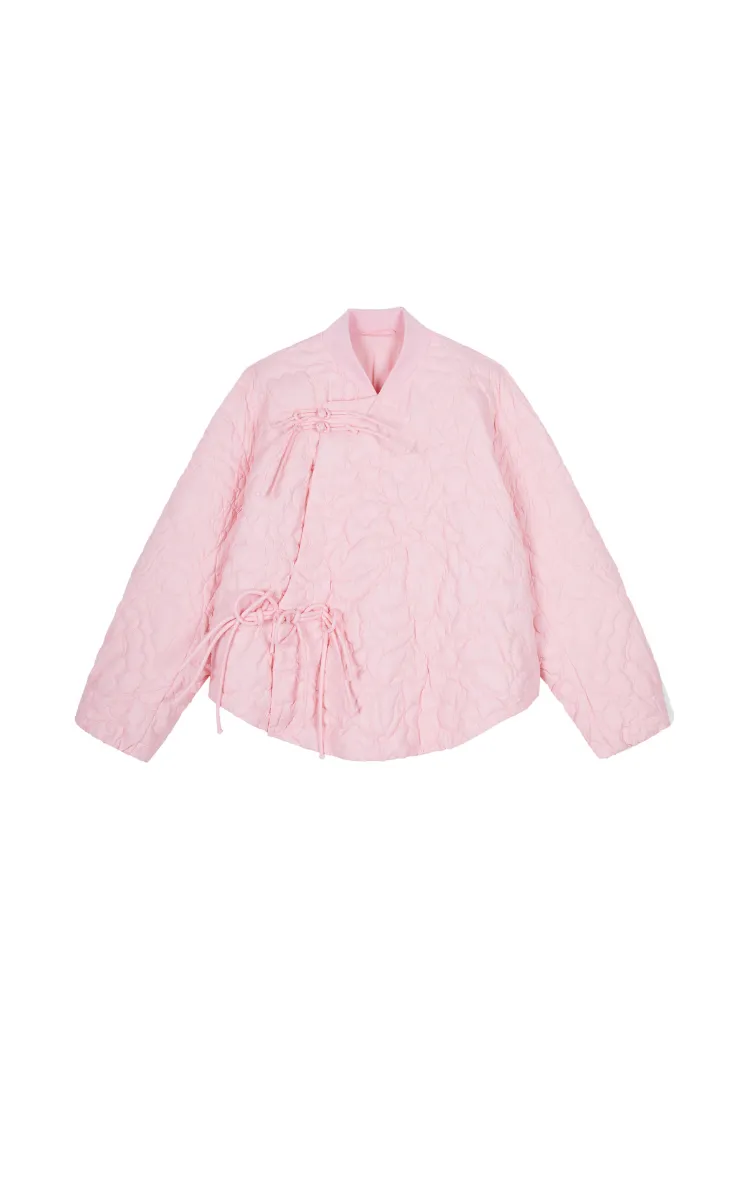 Down coat / JNBY Chinese Knot Oversized Quilted Down Jacket
