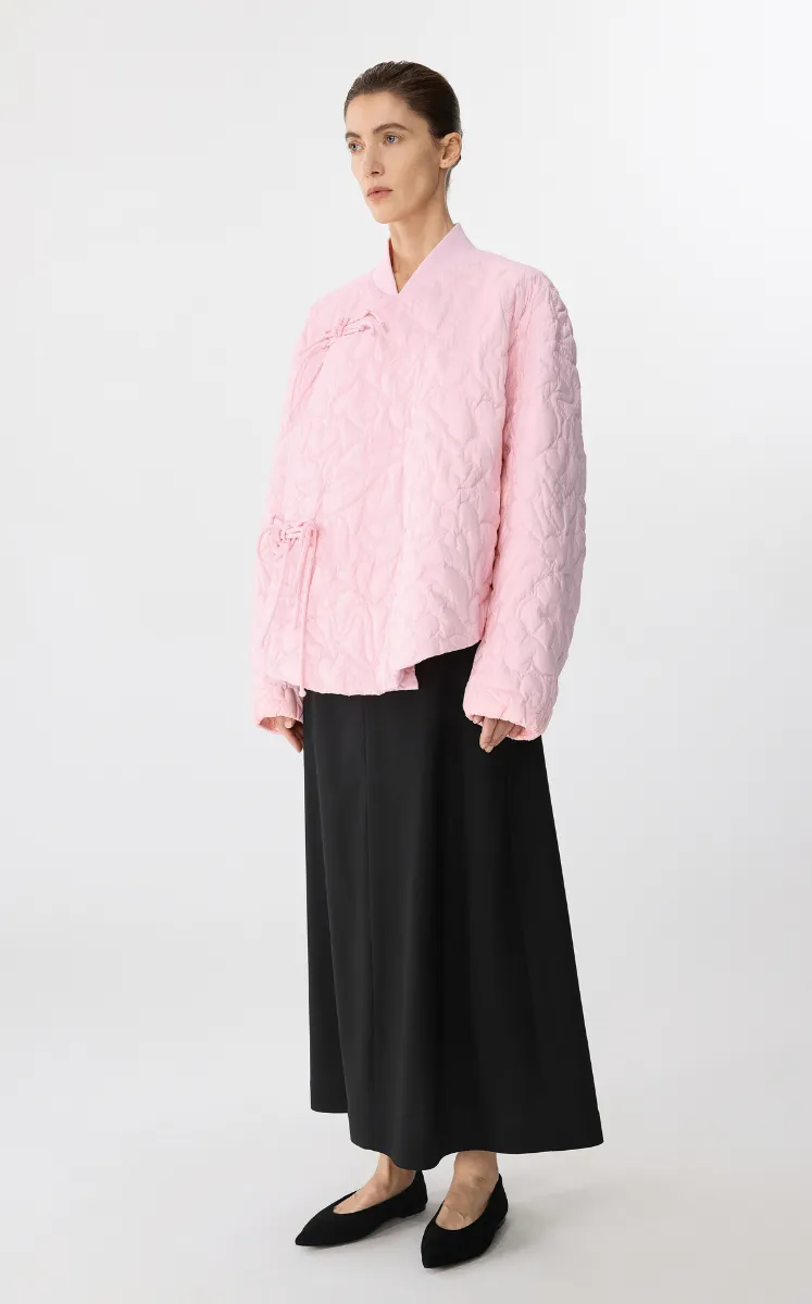 Down coat / JNBY Chinese Knot Oversized Quilted Down Jacket