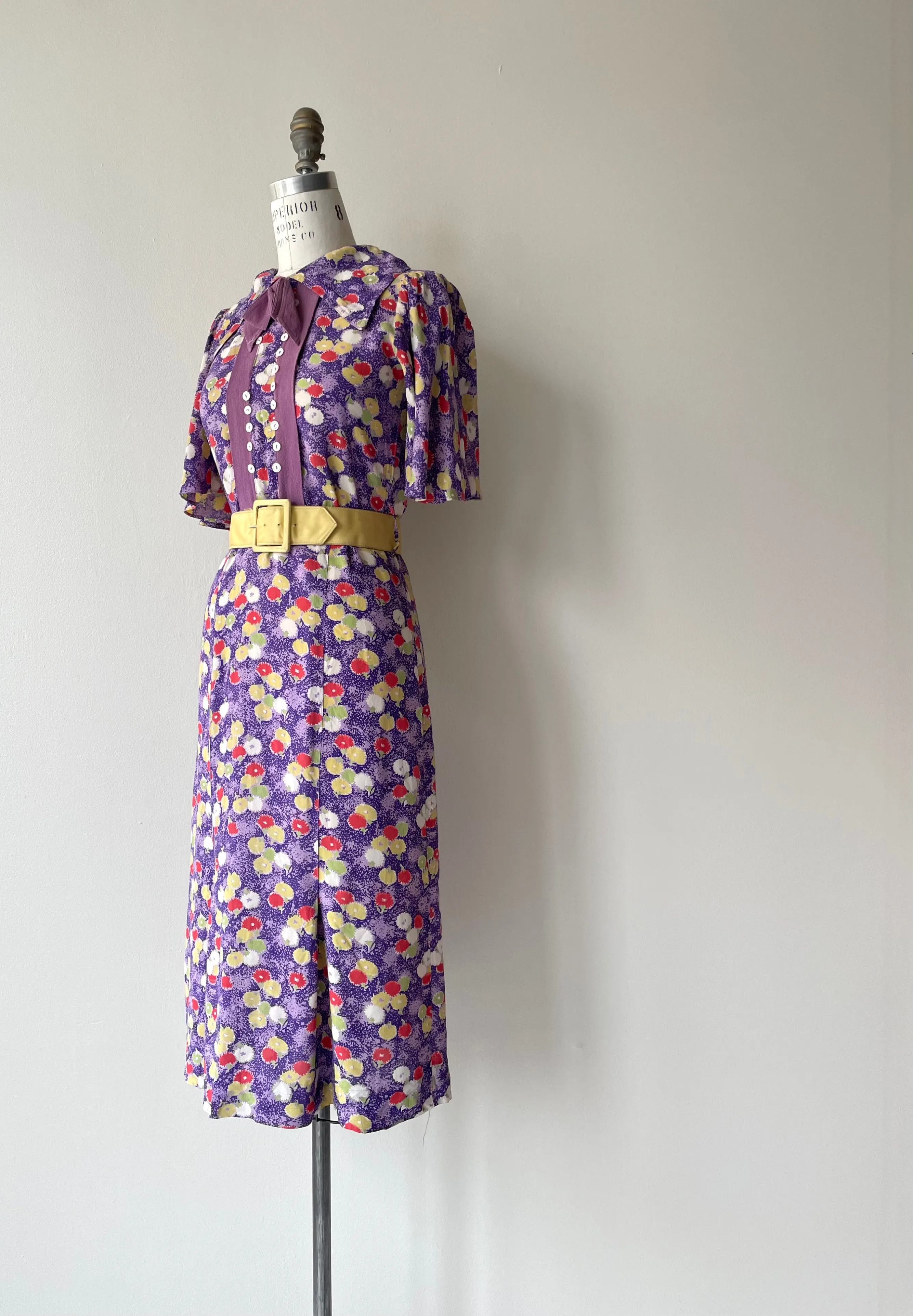 Falling Mums Dress | 1930s