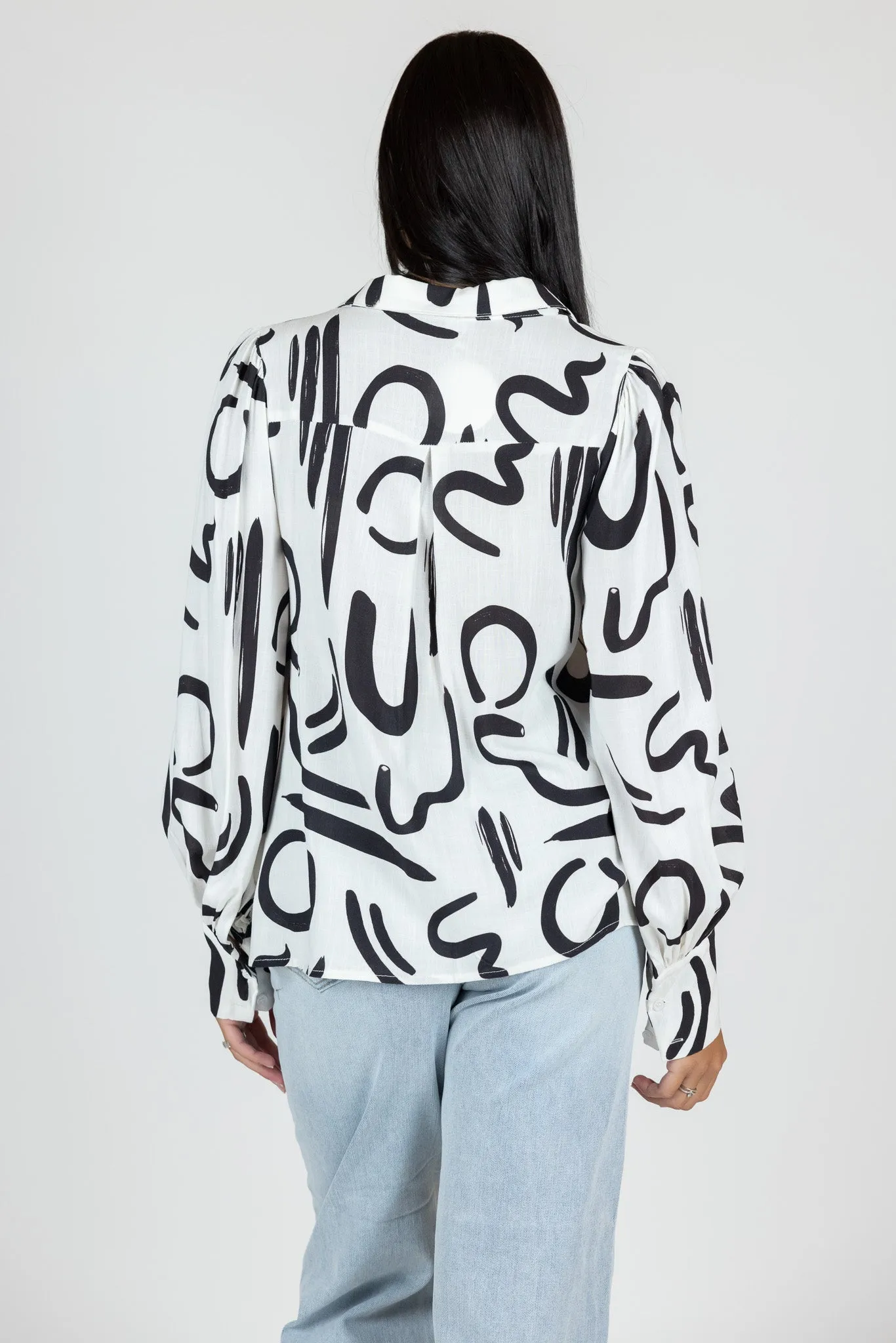 Floral Linen Shirt Top