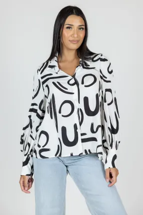 Floral Linen Shirt Top