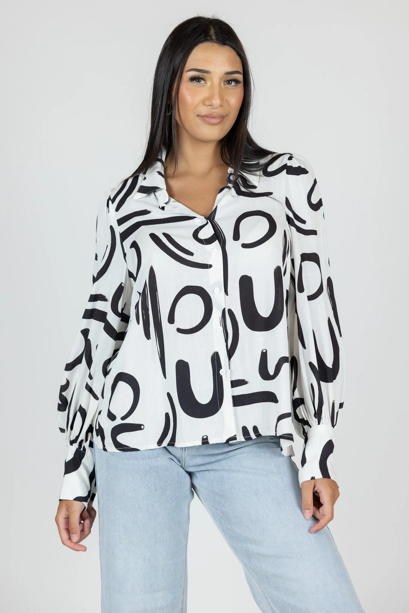 Floral Linen Shirt Top