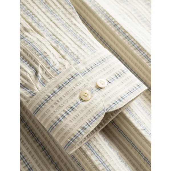 Forét Crest Dove Shirt (blue stripe)