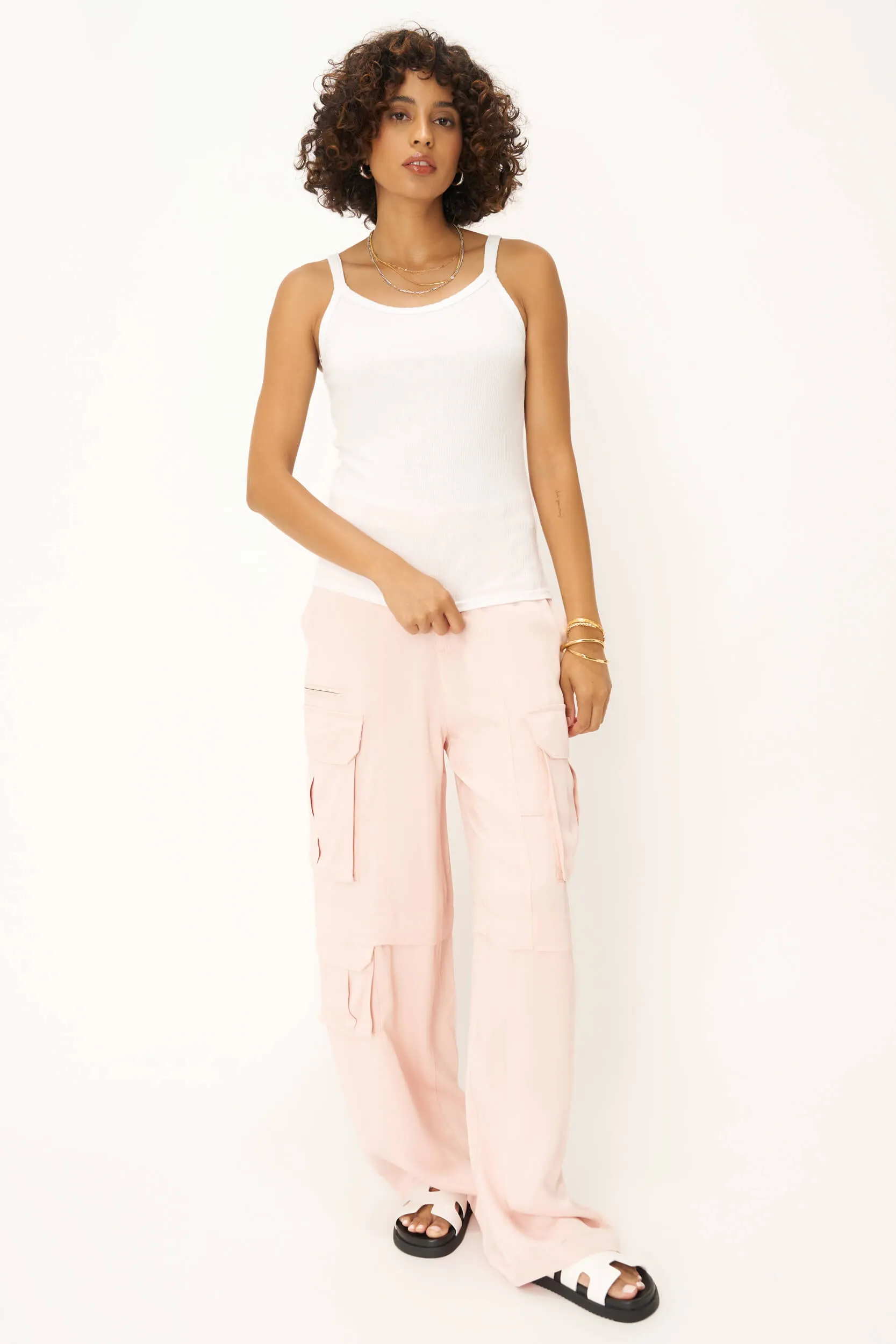 Gardenia Rib Tank - White