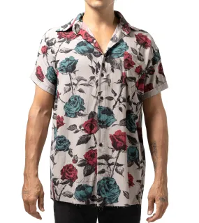 Hawaian S/S Short Rose Full Print