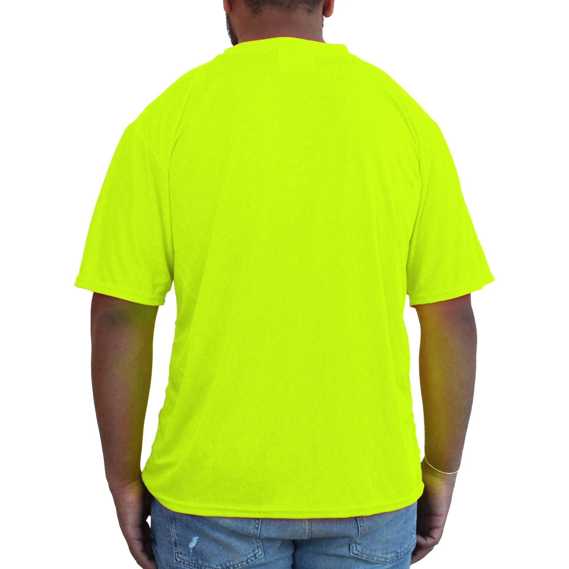 Hi-Viz Lime Green Short Sleeve Mesh T-Shirt