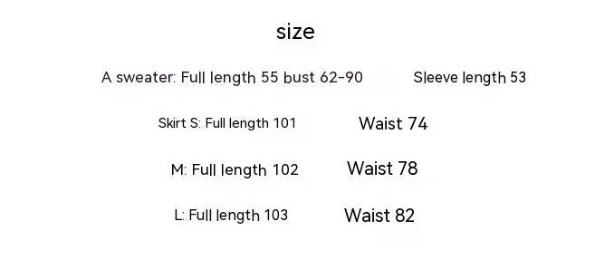 Joskaa Woolen Plaid Suit Skirt Female Strap Dress Two-piece Sweater