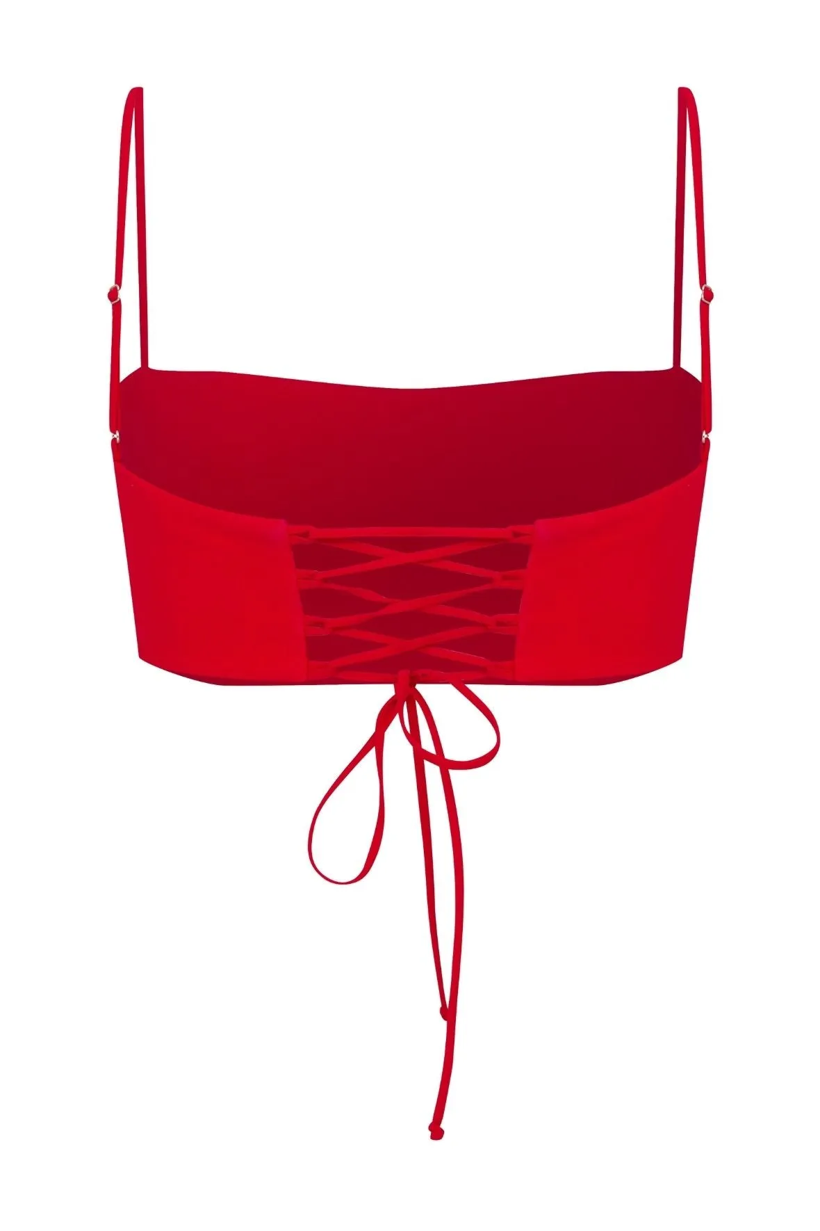 Lalia Crepe Top in Paprika Red
